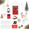 Wichteltür Set 25 Stück Wichteltür Zubehör Weihnachten Elfentür, Wichteltür Komplettset mit Holz Wichtel Tür, Leiter, Stiefel, Kranz, Briefkasten, Zaun, Wichtel Zubehör für DIY Kinder Geschenke