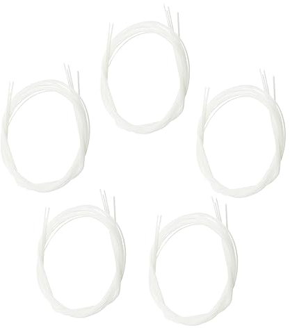 BESTonZON 5 Set Di Corde Corde per ukulele parti di strumenti musicali piroli per l'accordatura dell'ukulele basso fono bellissima Suono brillante accessori per ukulele filo di violino nylon
