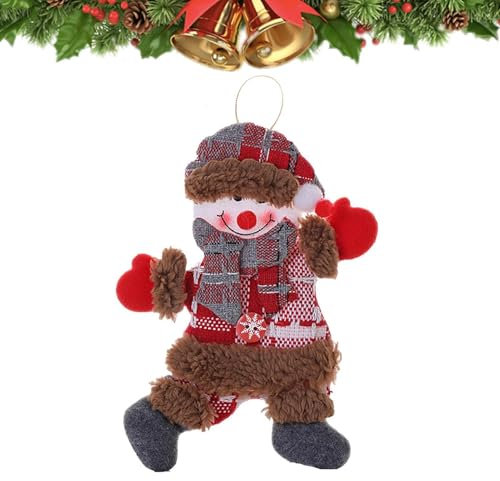 Adornos de Navidad de peluche, suministros de Navidad de Santa Claus, decoración del hogar, adornos de peluche para árbol de Navidad | Colgante con temática navideña, adorno de decoración de ventanas