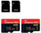 2 Pack Micro SD Card 16GB Class 10 with SD Adapter High Speed Memory Card for Tablet,Camera,Drone
