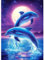 MXJSUA Diamant Painting Erwachsene, Springende Delfine Diamond Painting Set für Erwachsene, Mosaikherstellung, Wohnzimmer, Heimdekoration, Weihnachtsgeschenke 30x40cm