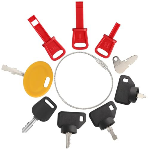 Lot de 9 clés de tondeuse à gazon pour moteurs à neige Cub Cad-et M-TD John De-ere Hus-qvarna To-ro Craft-sman Kub-ota Troy-Bi-lt 625-05000 63-8360 532411935 AM132500 GY20680 833577 925 2054A
