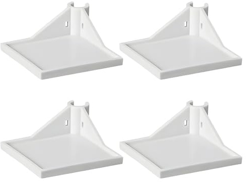 Smloplom 4 Stück Grow Zelt Zubehör, Anbauzelt Zubehör für Hygrometer, Kameras und andere Anbaugeräte, Hydroponisches Anbauzelt, weiß