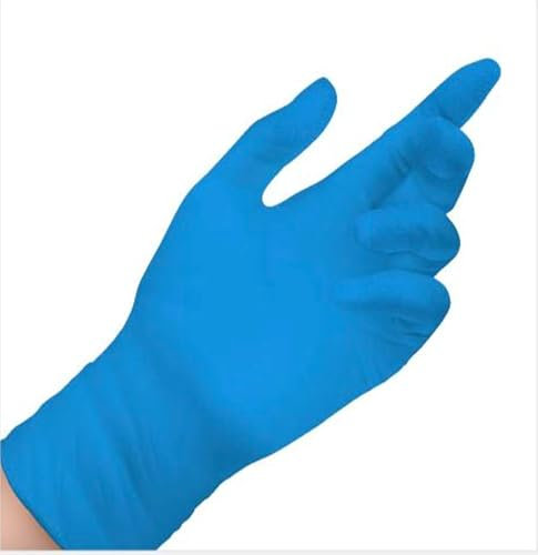 Rocard® | 100 Guanti Monouso in Nitrile | Ambidestro | Non Sterile | Super Sensibile | Senza Polvere | Spessore dito 0,10mm | Microruvido alle dita. M