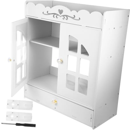 ABOOFAN Meuble Suspendu De Salle De Bain Armoire Murale pour Rangement d Articles De Toilette Cosmétiques Et Organisation Pratique