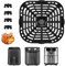 Air Fryer Grill Pan for Vortex Plus 6QTXL 6 in 1Vortex 6QT XL 4 in 1 5.7QT 4 in 1,Replacement Air Fryer Grill Pan,Crisping Plates Accessories Tray Rack,Dishwasher Safe