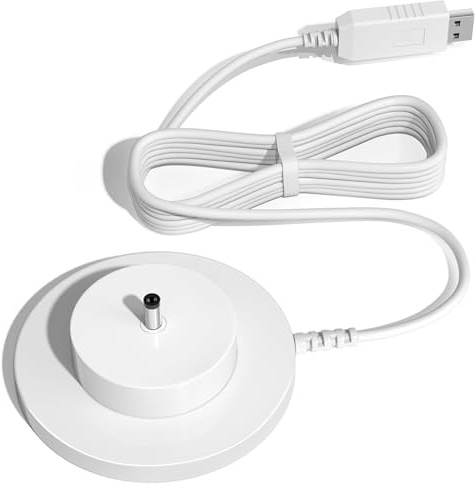 Powice USB Charging Station 9 V, Replacement for Toniebox Original Charging Cable, Compatible with Tonie Box Audio Player, 1.8 m, White