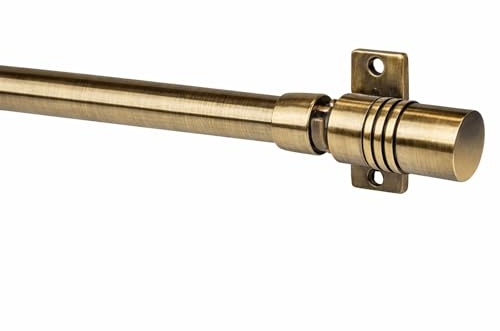 Twoja Pszczółka Gardinenstange MINI – Fenstergardinenstangen - Scheibengardinenstangen Ausziehbar – Cafehausstange - Scheibengardinen Halterung - Gardinenstange Metall – 120-200cm