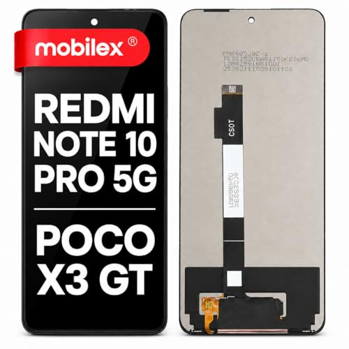 MOBILEX® Pantalla LCD para Xiaomi Redmi Note 10 Pro 5G / Poco X3 GT | Display + Táctil | Resolución Original | Sin Marco | Repuesto OEM