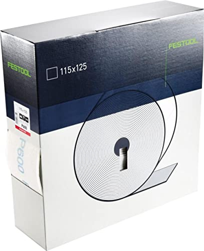 Festool Schleifrolle Granat Soft P320 115x25M – Feinschliff | Schaumstoff-Rücken, 115 mm breit, 25 m Rolle – ideal für Zwischenschliff auf Lack und Holzprofilen