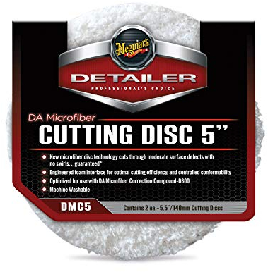 Meguiar's DMC5 DA Microfiber Cutting Disc 5 140mm Mikrofaseraufsatz (2er Pack)