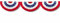 Everflag Motiv aus Karton USA Girlande