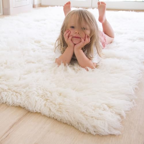 Steffensmeier Flokati 2000 Teppich original griechischer Hirtenteppich Hochflor 100% Neuseeland Schurwolle, Größe: 160x230 cm