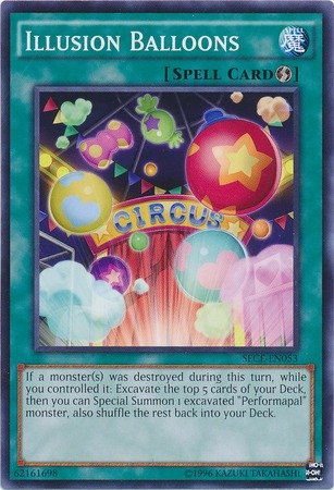 Yu-Gi-Oh! - Illusion Balloons (SECE-EN053) - Secrets of Eternity: Super Edition - Unlimited Edition - Common