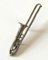 Posaune Hand Made in der UK Zinn Anstecknadel mit 59 mm Button