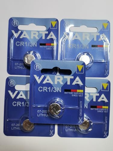 Varta CR 1/3 N Varta (6131) Lot de 5 piles au lithium 1BL