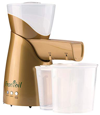 FRANTOIL Estrattore di Olio a freddo, Pressa per Olio da Semi Oleosi e Frutta Secca, Potente e Facile da Pulire (Oro)