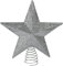 DECOLINE Weihnachtsbaum Stern-Spitzen Silber