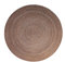 Haus und Deko Bast Platzset rund ca. 40 cm Ø Kunststoff Tischset Untersetzer waschbar Bronze Braun meliert