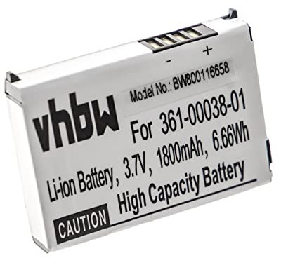 vhbw 1x Batterie Compatible avec Garmin Aera 550, 510, 560, 500 GPS, Appareil de Navigation (1880mAh, 3,7V, Li-ION)