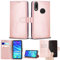 Huawei P Smart 2019 / Honor 10 Lite Case, Premium PU Leather Flip Wallet Phone Case Cover with Magnetic Closure Stand Card Holder for Huawei P Smart 2019 / Honor 10 Lite (Rose Gold Book)