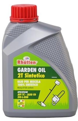 Rhutten, Olio Garden per Attrezzi da Giardino, Motori 2Tempi, Sintetico, 1L