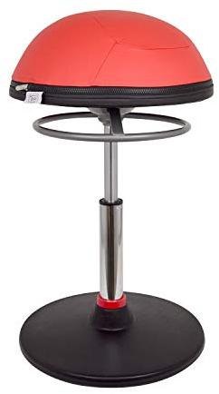 Teqler Ergonomischer Schwingstuhl mit abnehmbaren Kunstlederbezug