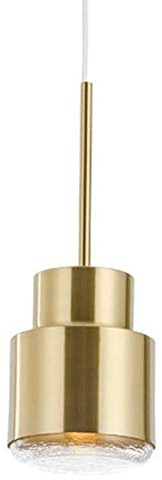 Hobaca® D13cm H36cm E27 LED Gold Glas Nordic Modern Pendelleuchte Hängende Esslampe Kücheninsel Beleuchtung Deckenleuchte Designer Lampe