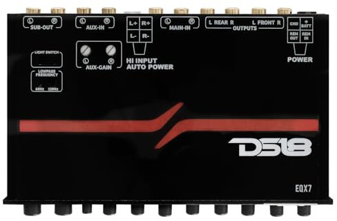 Car Audio Amplifier 7 Band DS18 EQ High Level Input EQX7 Single