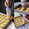Cookie Press Gun, Cookie Maker Kit, with 10 Flower Pieces and 8 Cake Decorating Tips and Tubes for DIY Cake Biscuit Maker Decorating