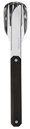 akinod - Couverts Droits Aimantés 12H34 Miroir Ebène - Fourchette + Couteau + Cuillère - Couverts en Acier Inoxydable - Assemblage Aimanté - Couverts Nomades Compacts, Durables et Élégants