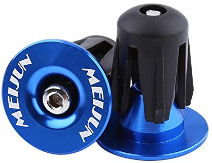 Alomejor 2 Stück Fahrrad Lenker Endstopfen Bunte Aluminiumlegierung Bike Bar Grip Plug Fahrradlenker Endkappen für Mountainbike Rennrad