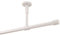 DécoProfi Gardinenstangen Weiß glänzend 1-läufig Ø 16 mm L: 160 cm I Endkappe mit Rille Gardinen/Vorhangstange im Set I Inklusive Träger, Befestigung und Endstücke I Decken- oder Wandbefestigung