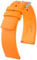 HIRSCH Uhren-Band Pure L - modisches Premium-Wechselband für Deine Armbanduhr - Orange - 20 mm