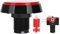 fasient1 Interruptor de botón pulsador, 12V 10A 60 mm Interruptores de botón pulsador de botón Plano Redondo Grande con luz LED Interruptor de 3 pies Interruptor de botón para máquina de Juego (Rojo)
