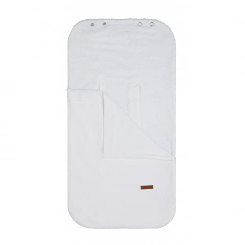 Baby's Only - Sommer Fußsack Babyschale 0+ - Breeze - Atmungsaktiv und absorbierend - Hydrophile Stoff aus 100% Baumwolle - Für 5- und 3-Punkt-Gurten Autositz - Weiß