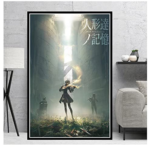 RUIYANMQ Nier Automata Kampfspiel Mädchen Japan Anime Poster Puzzle 1000 Teile Für Lernspielzeug Kreative Geschenke Familienspiele Uf101Vw