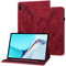 Rostsant Funda Huawei Matepad 11 Carcasa de Cuero PU Relieve de Mariposa con Soporte para Bolígrafo Funda Tableta para Huawei Matepad 11 2021 11 Pulgada - Rojo