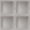 SOPHIE LAURENCE Wood Panel Effect Wallpaper Realistic Square Panelling Flat Finish 3D Wallpaper (Sample - Grey)