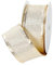 Goldenes Geschenkband mit Drahtkante 40 mm x 20 m Stoffband aus Polyester Deko Glitzer Metalleffekt