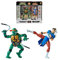 Bandai - 15 cm große offizielle Figuren Teenage Mutant Ninja Turtles x Street Fighter - Mike VS Chun Li - P81252
