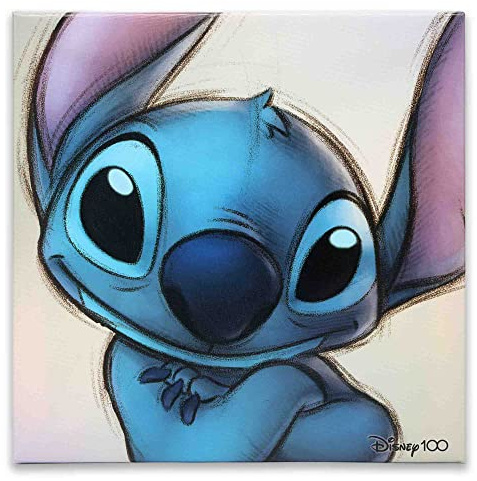 Disney Lilo and Stitch Sketch Gallery Wrapped Canvas Wall Decor | Classic Stitch Wall Art for Home