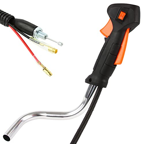 IMJ-Global Griff Griff mit Schalter für Rasentrimmer | Kabel 82 cm | Rohrdurchmesser 19 mm