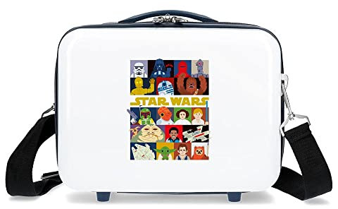 Star wars L'Enfant Personnages Trousse de Toilette Adaptable Blanche 29x21x15 cms ABS Rigide 9.14L 0.8 kgs