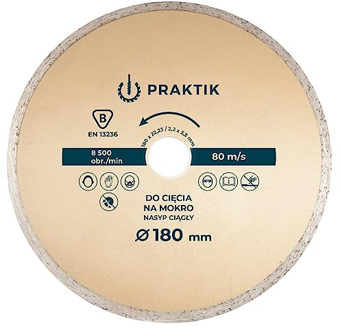 180mm 7 Diamond Cutting Disc Wet Application for Ceramic Tiles Concrete Brick Granite Mortar Masonry Wheel-continuous Rim