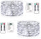 Vacoulery Led Stringa Luci a Batteria, 2 Pezzi 10M 100LEDs Lucine Led Decorative 8 Modalità Impermeabile con Telecomando, Timer e Dimmer per Decorazioni di Natale,Feste,Matrimonio (Bianco Freddo)