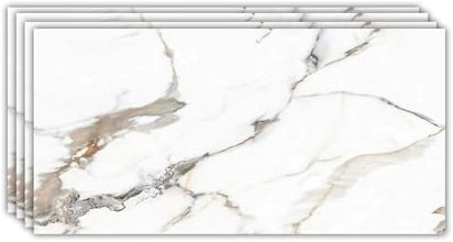 IZODEKOR Wandverkleidung Marmoroptik -4er 120x60cm- Alternative zu Badfliese/Küchenfliese, Duschwandpaneele, Wandpaneel für Küchenrückwand, Badezimmer, Innenbereich | Garden of Eden