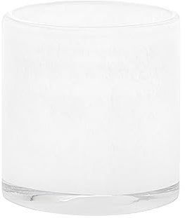blomus Windlicht -SAGA- | Kerzenhalter aus Glas | Farbe White | Größe M | Ø12 x 12H cm | für Innen- und Außendekoration