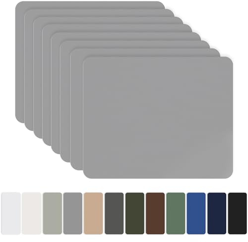 OAZ Nylon Selbstklebende Patches, 8 Stück 20x15cm Selbstklebender Wasserdichte Reparatur Patch, Nylon Flicken Selbstklebend Grau, für Zelte, Daunenjacke, Schlafsack, Tasche