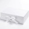Premium Magnetic Closure Gift Box with Ribbon - Elegant Packaging for Presents, Christmas, Birthdays, Weddings, Hampers - Large (White) - 32 x 26 x 9 cm